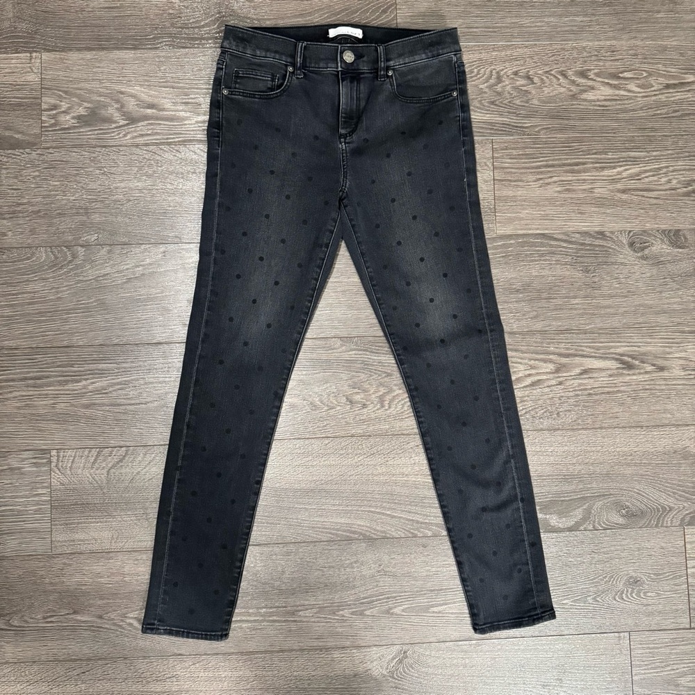 LOFT Modern Skinny Polka Dot Jeans Size 27 4